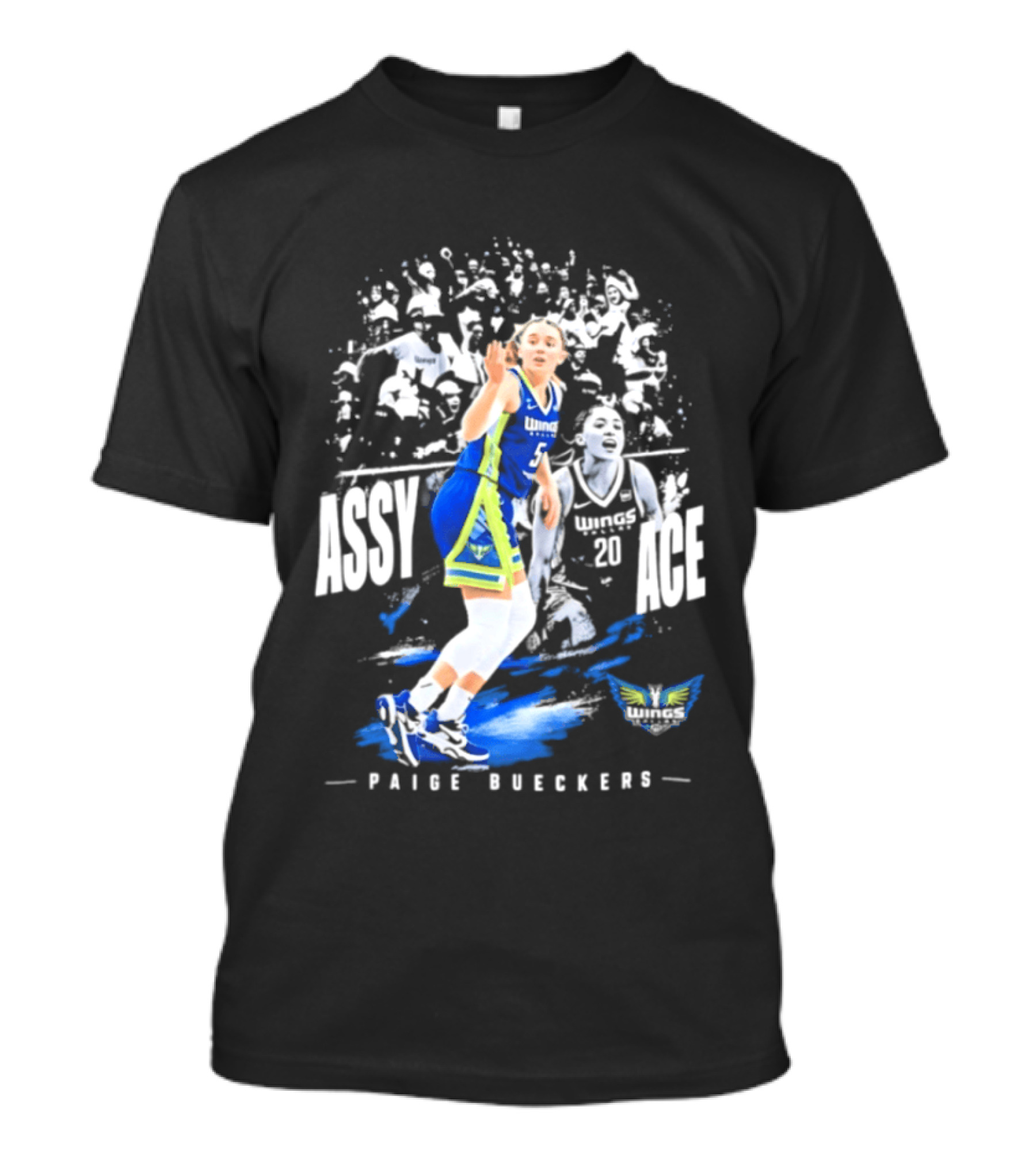 Paige Bueckers Assy Ace Dallas Wings No 5 T-Shirt