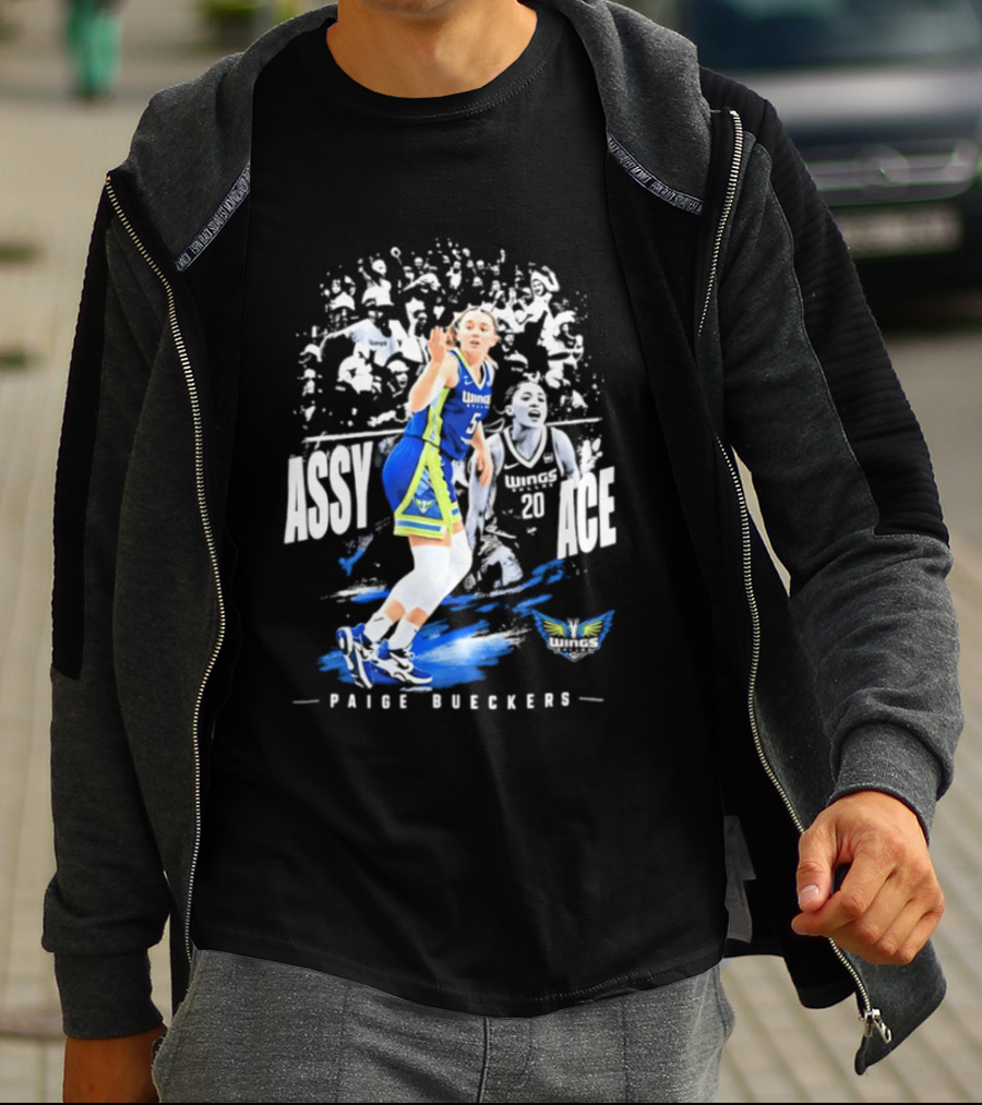 Paige Bueckers Assy Ace Dallas Wings No 5 T-Shirt