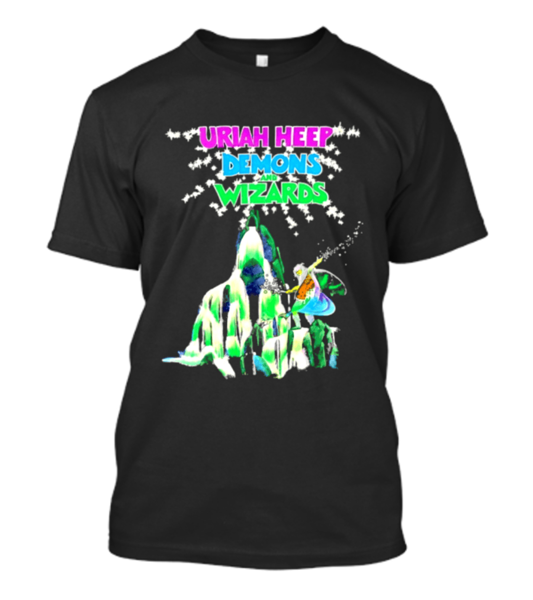 Uriah Heep Demons And Wizards Hard Rock Album Fantasy T-Shirt