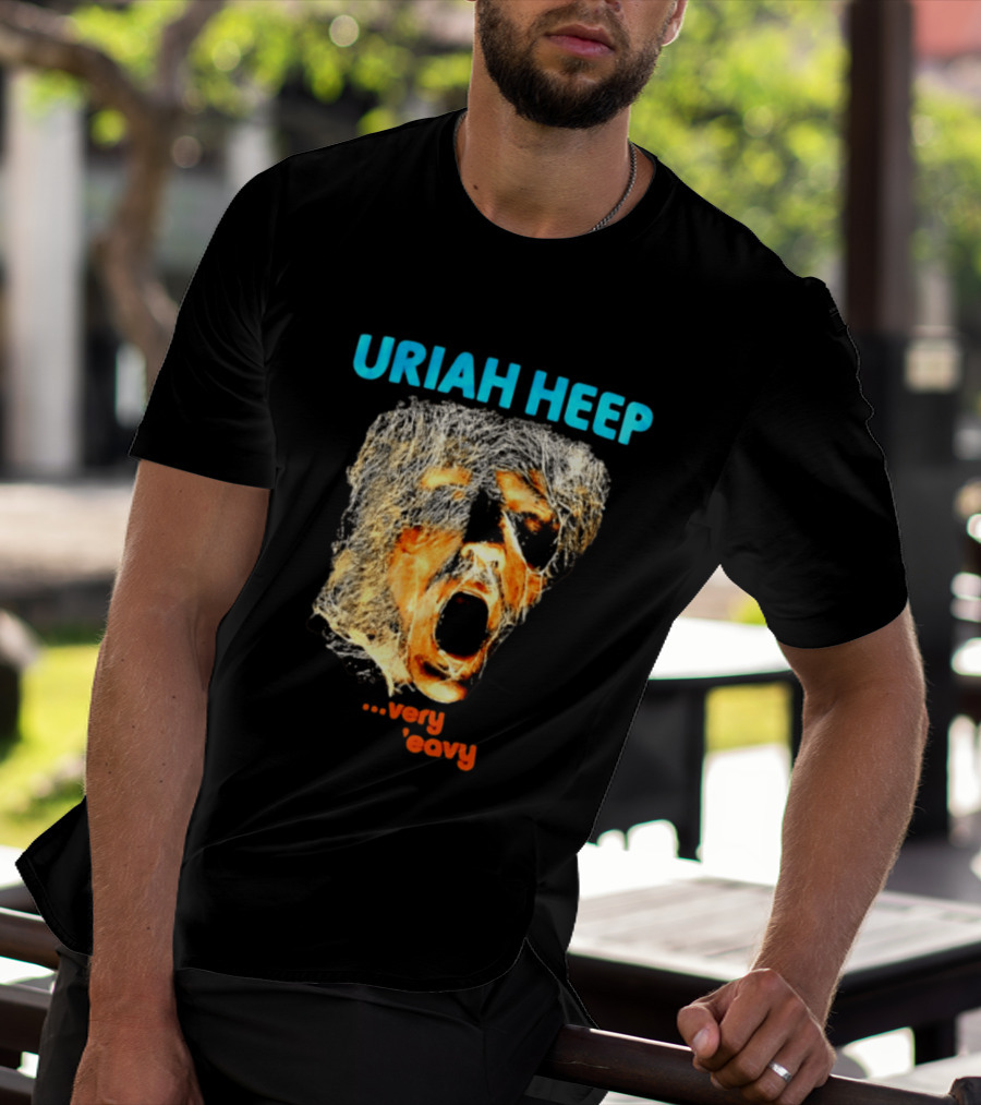 Uriah Heep Very 'Eavy Album Cover Art Hard Rock Music T-Shirt