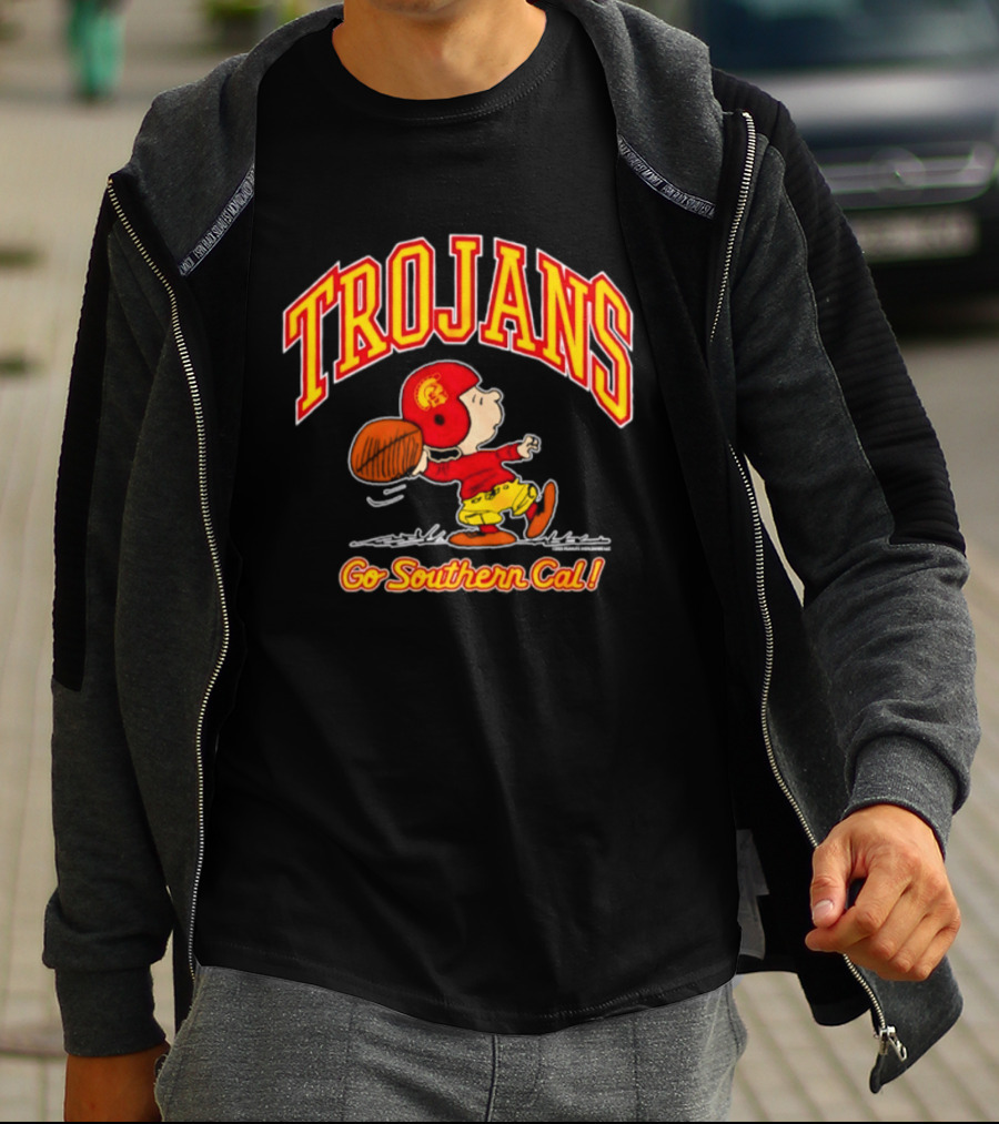 Trojans Peanuts Charlie Brown Go Southern Cal T-Shirt