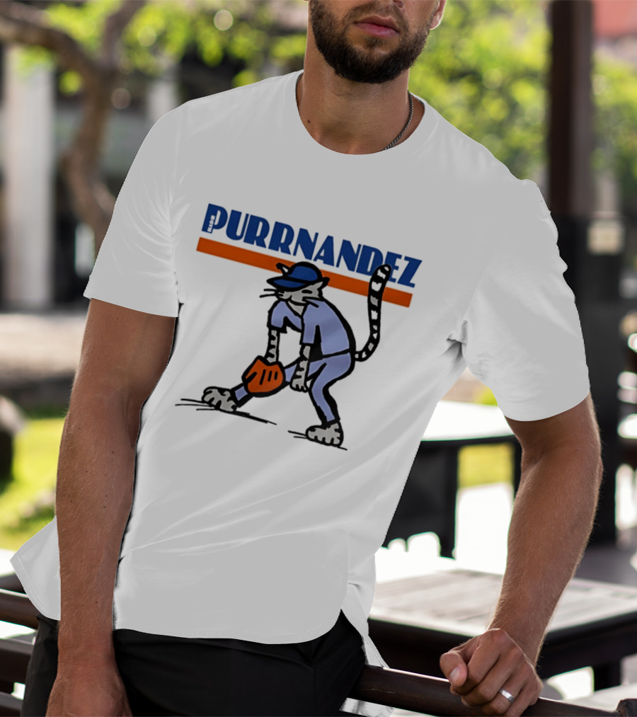 Keith Hernandez Hadji Grounder Purrnandez New York Mets Baseball Cat T-Shirt