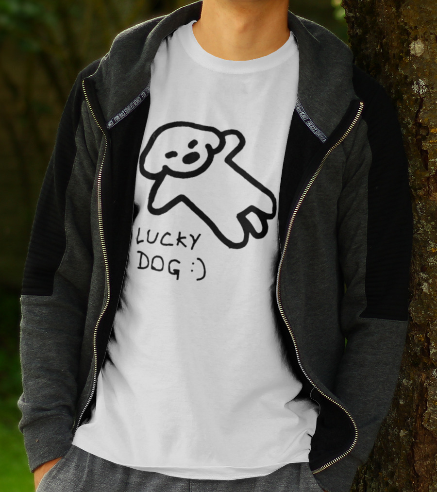 Lucky Dog Puppy Wholesome :) Sketch T-Shirt