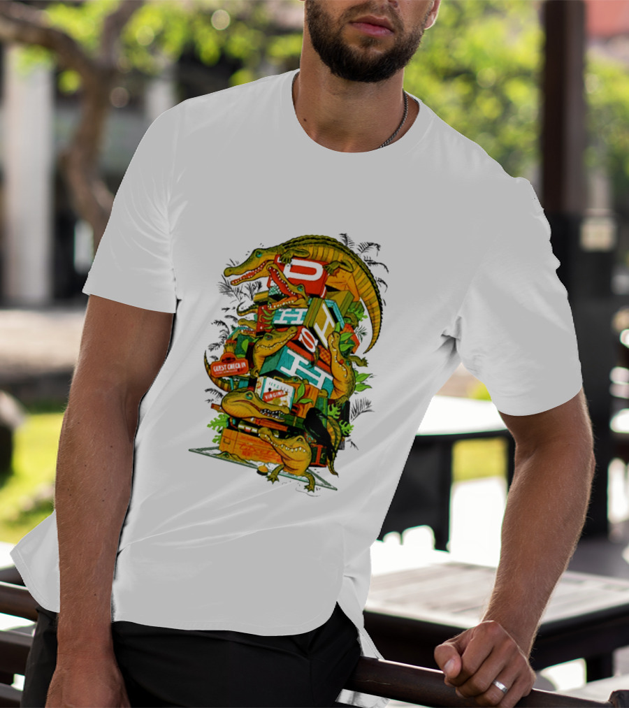 Phish Richmond Virginia October 7 2026 Allianz Amphitheater Riverfront Alligators And Luggage T-Shirt