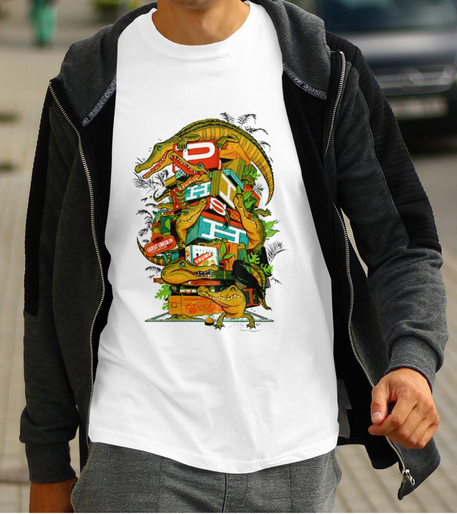 Phish Richmond Virginia October 7 2026 Allianz Amphitheater Riverfront Alligators And Luggage T-Shirt