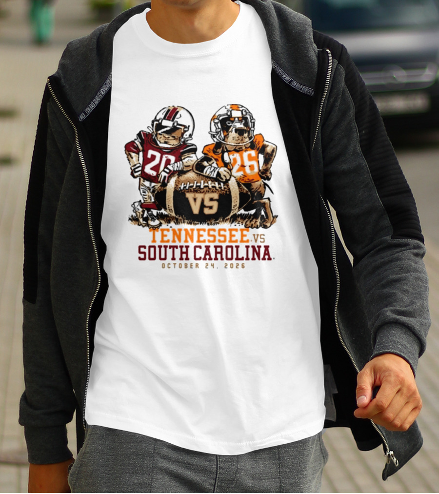 Tennessee Vs South Carolina Football October 24 2026 T-Shirt