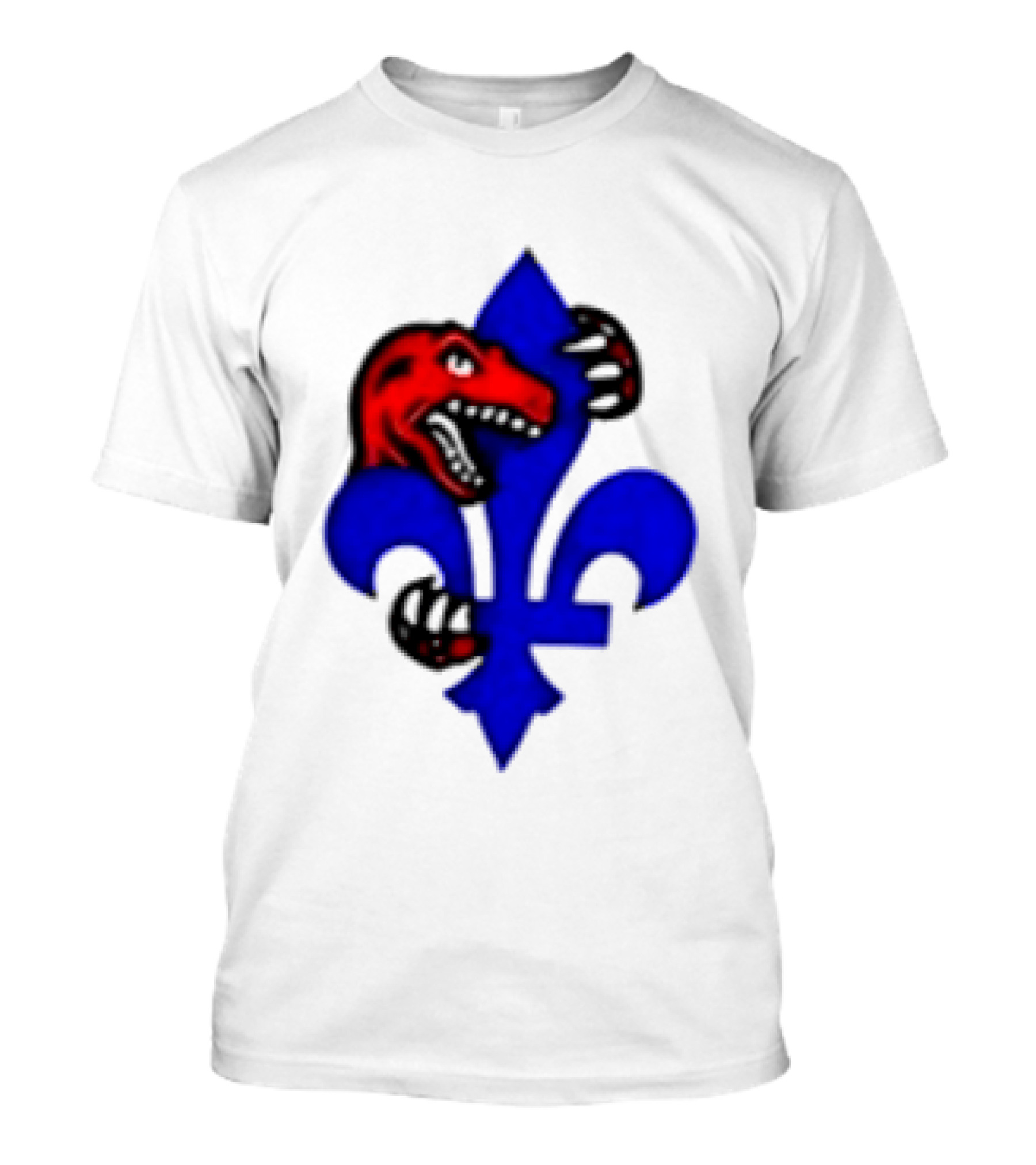 Toronto Raptors Vs Miami Heat Ville De Quebec 2026 Two Sided Fleur De Lis Raptors Claw T-Shirt