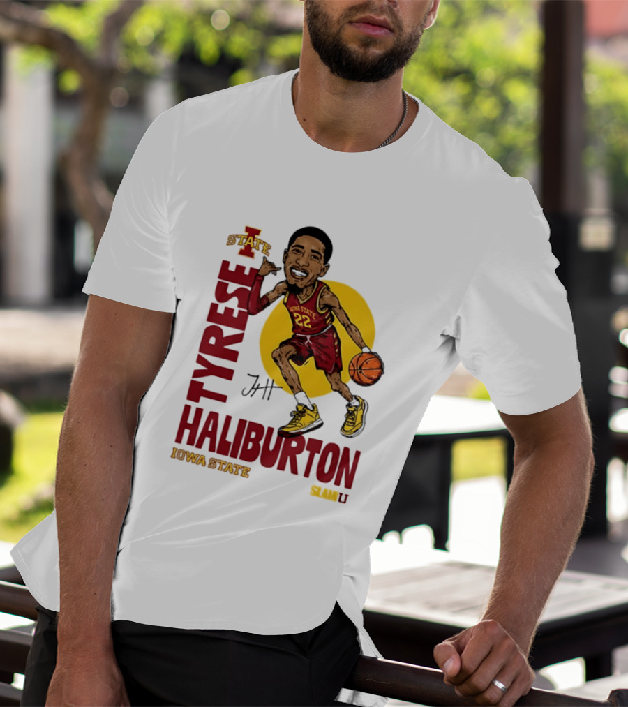 Tyrese Haliburton Iowa State Cyclones Basketball Caricature 22 T-Shirt
