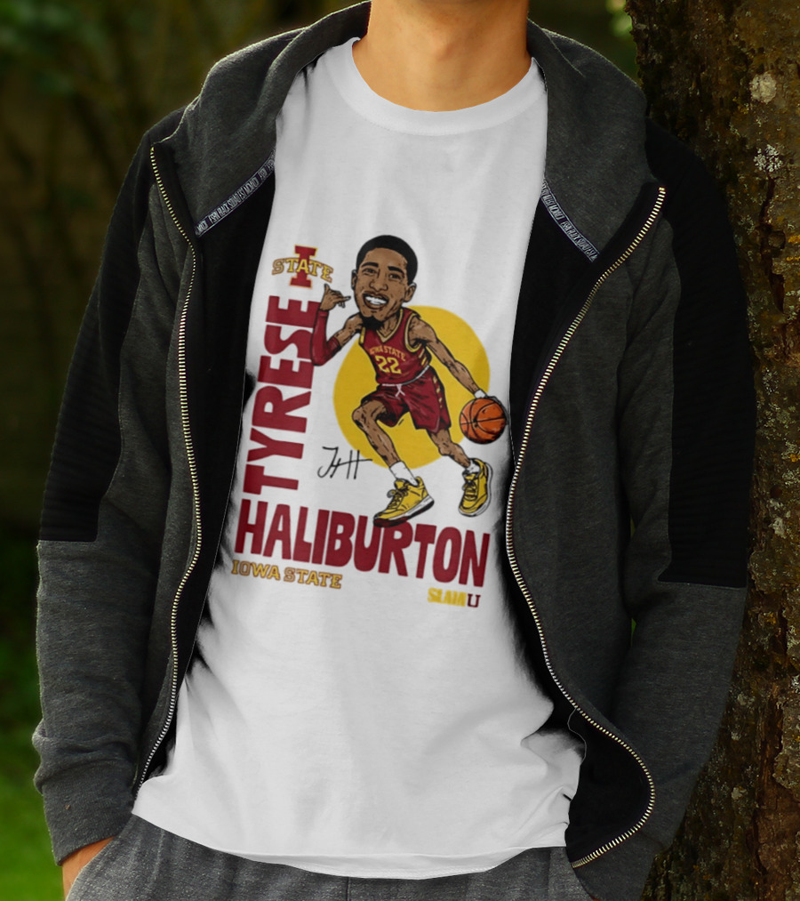 Tyrese Haliburton Iowa State Cyclones Basketball Caricature 22 T-Shirt