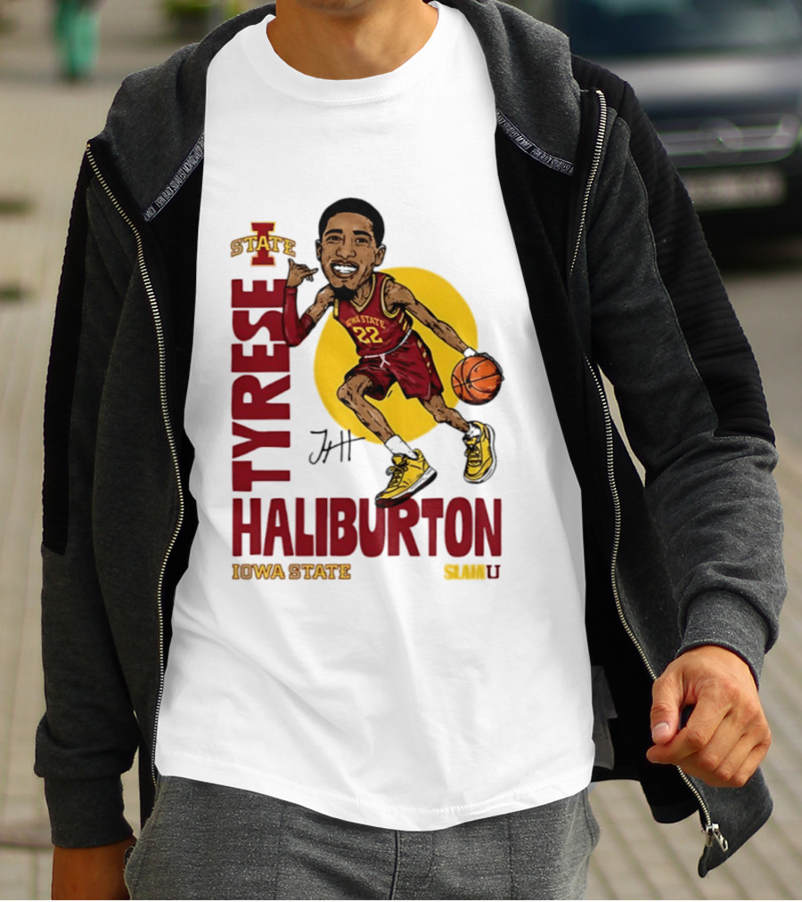 Tyrese Haliburton Iowa State Cyclones Basketball Caricature 22 T-Shirt