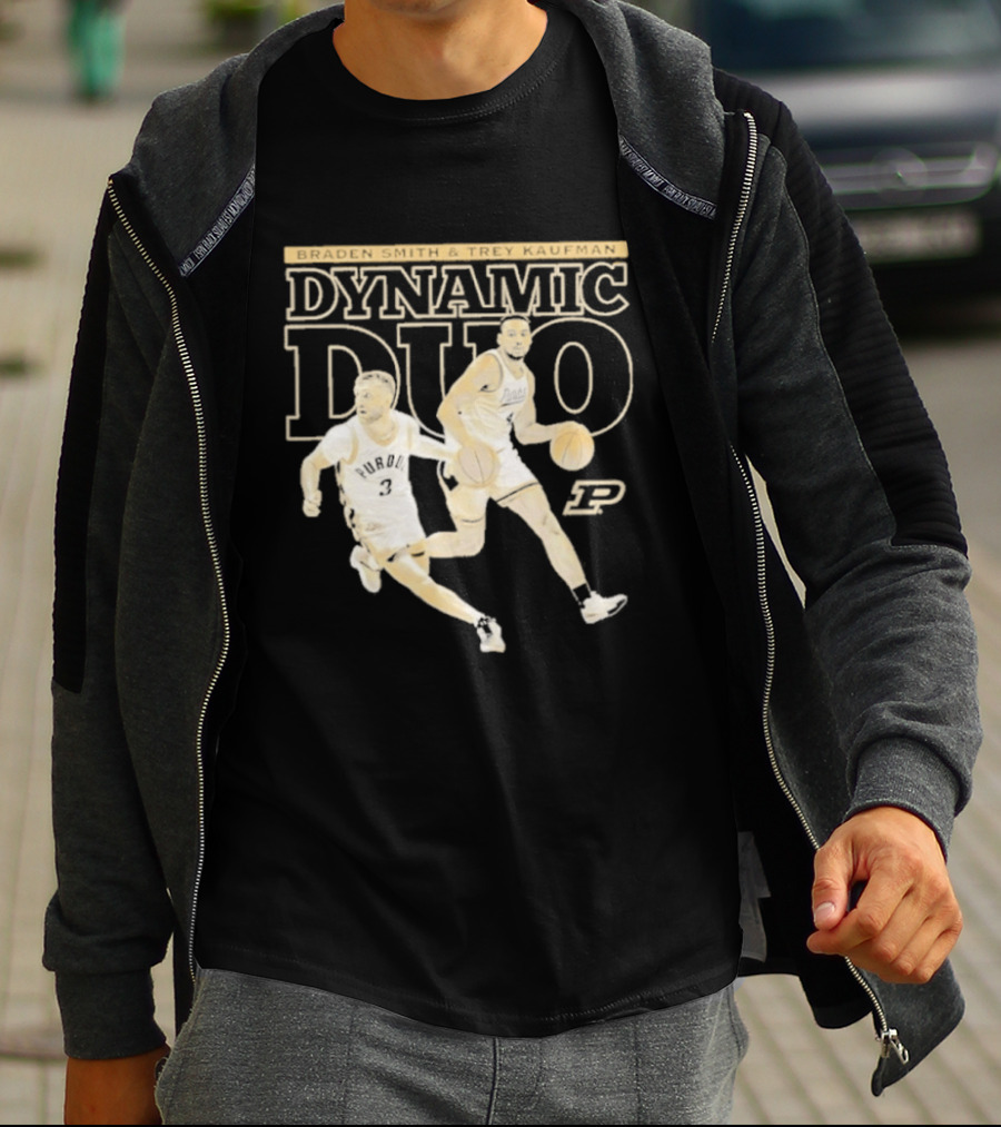 Braden Smith Trey Kaufman Dynamic Duo Purdue Boilermakers NCAA Basketball T-Shirt