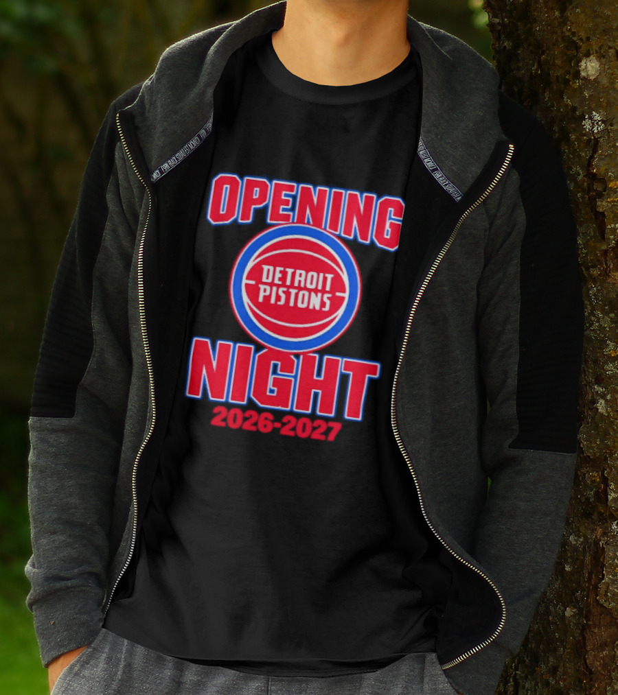 Detroit Pistons Opening Night 2026 2027 NBA Event T-Shirt