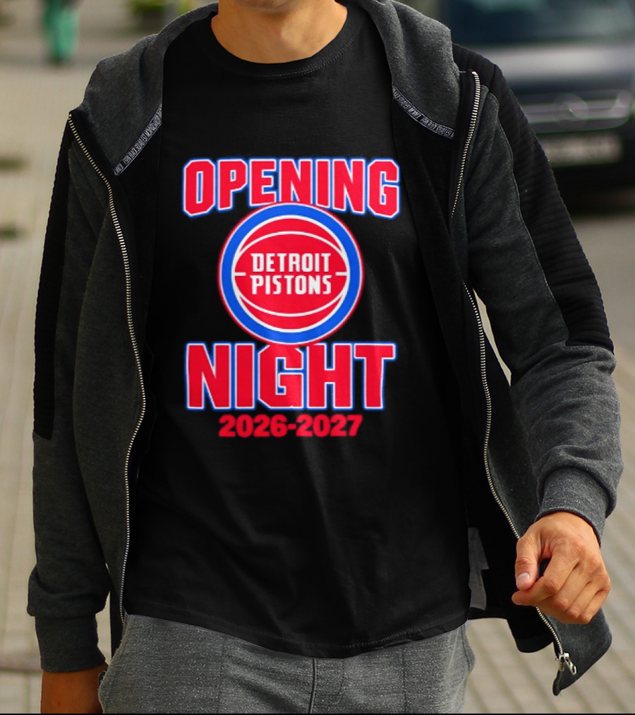 Detroit Pistons Opening Night 2026 2027 NBA Event T-Shirt