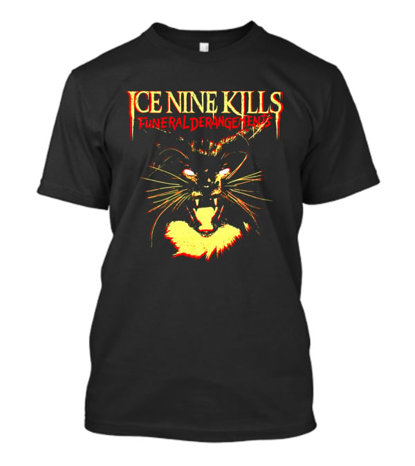 Ice Nine Kills Funeral Derangements Horror Cat T-Shirt