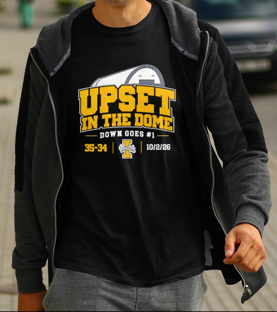 Idaho Vandals Upset In The Dome 35 34 Bown Goes #1 10/12/26 T-Shirt