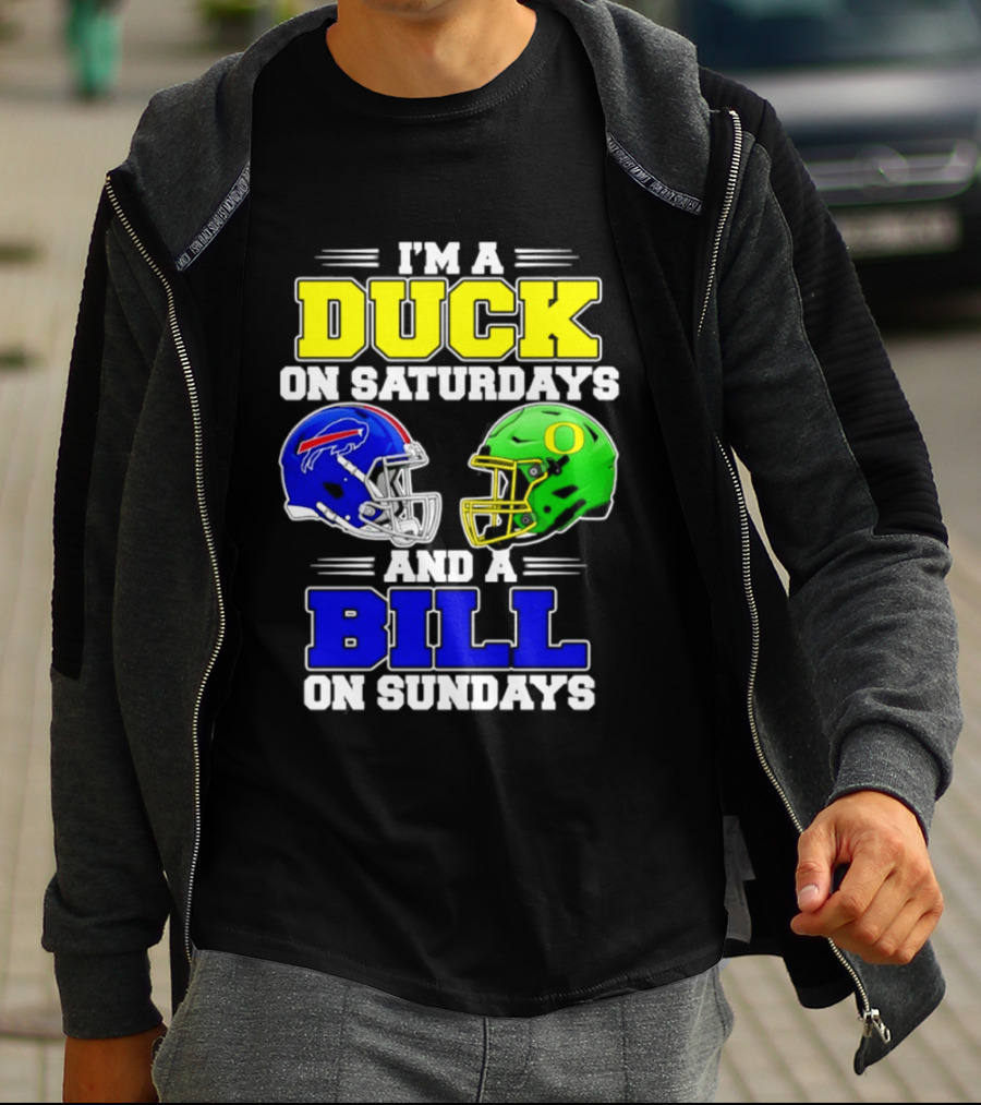 I'm A Duck On Saturdays And A Bill On Sundays Football Helmet Design 2026 T-Shirt