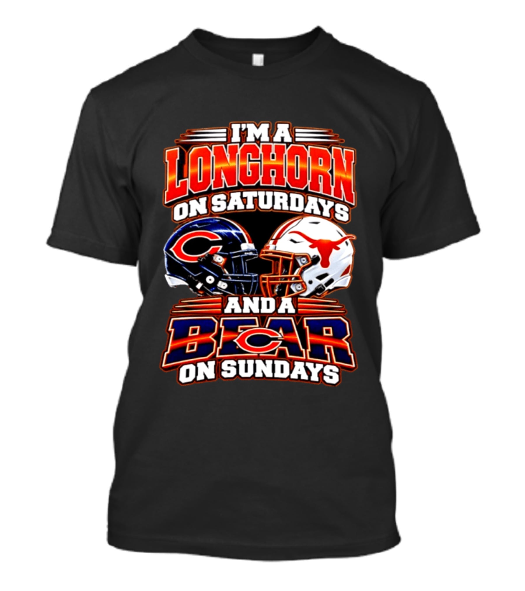 I'm A Longhorn On Saturdays And A Bear On Sundays Football Rivalry 2026 T-Shirt