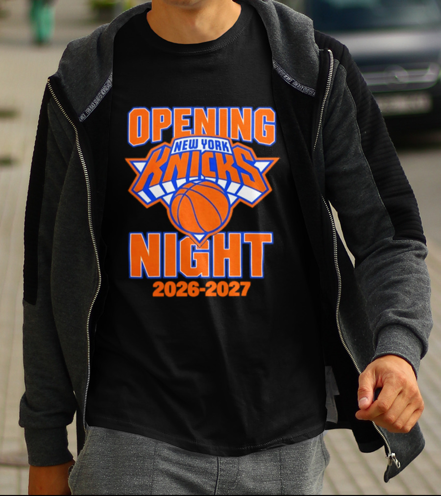 New York Knicks NBA 2026 2027 Opening Night T-Shirt