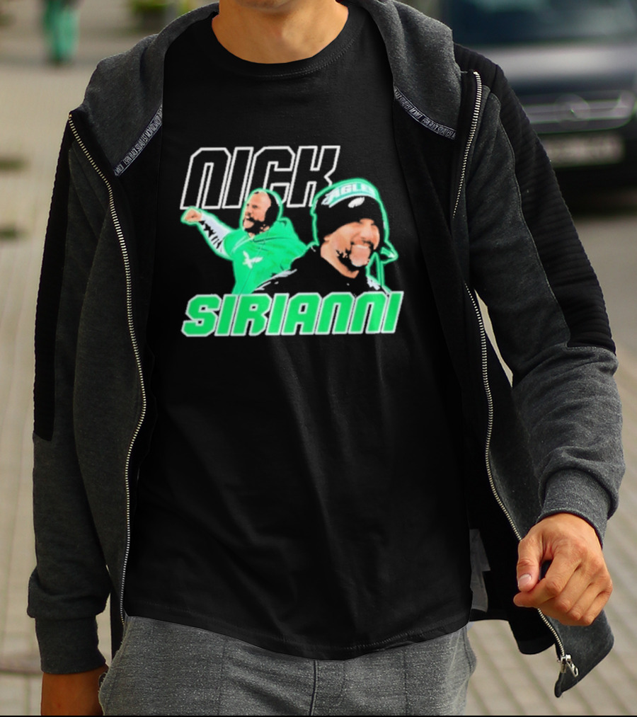 Nick Sirianni Philadelphia Eagles Kelly Green T-Shirt