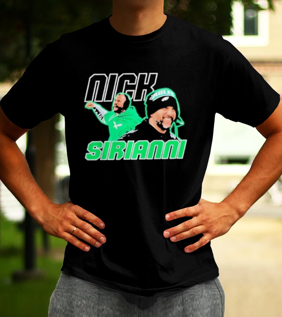 Nick Sirianni Philadelphia Eagles Kelly Green T-Shirt