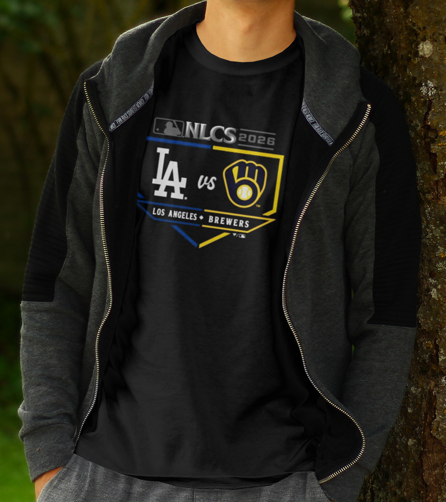 MLB 2026 NLCS Los Angeles Dodgers Vs Milwaukee Brewers Matchup T-Shirt