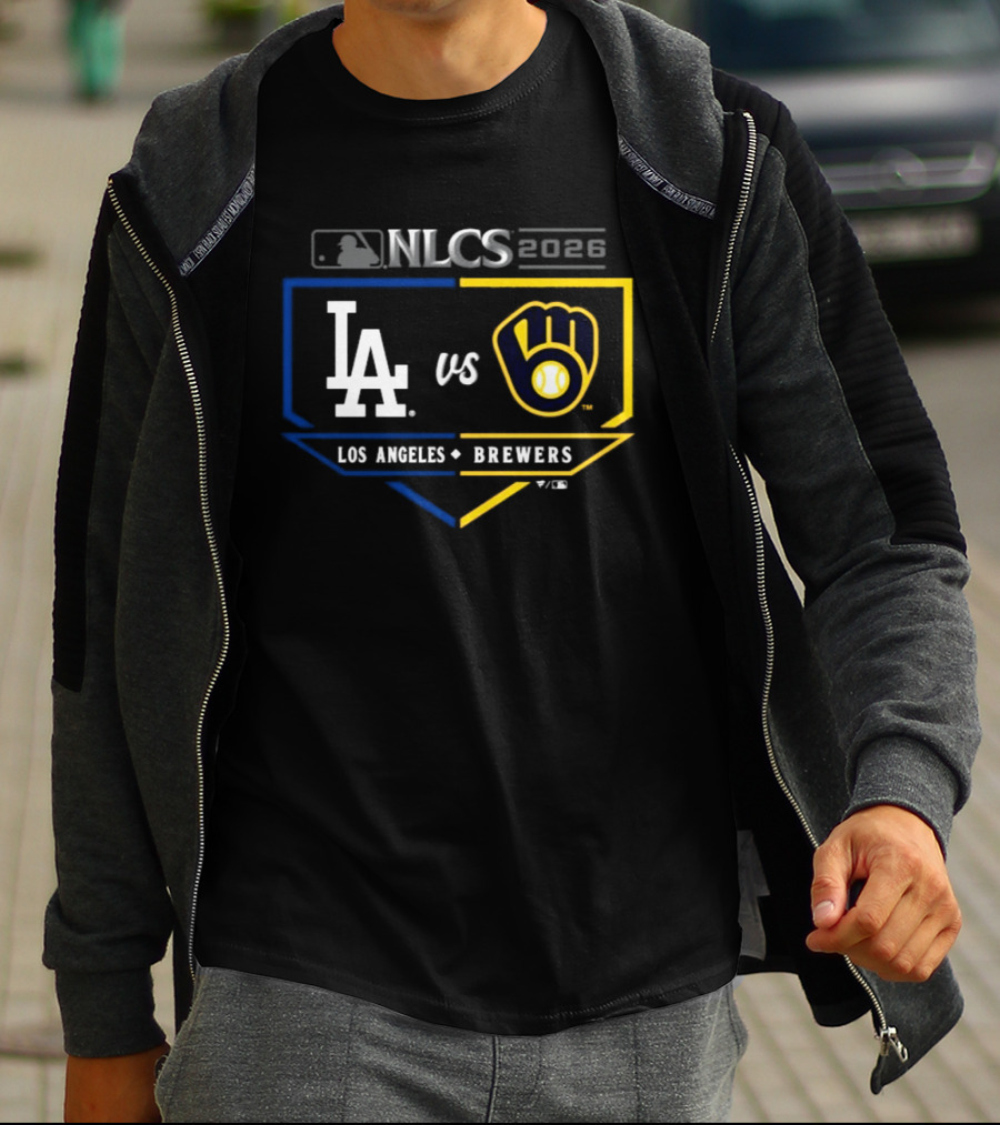 MLB 2026 NLCS Los Angeles Dodgers Vs Milwaukee Brewers Matchup T-Shirt