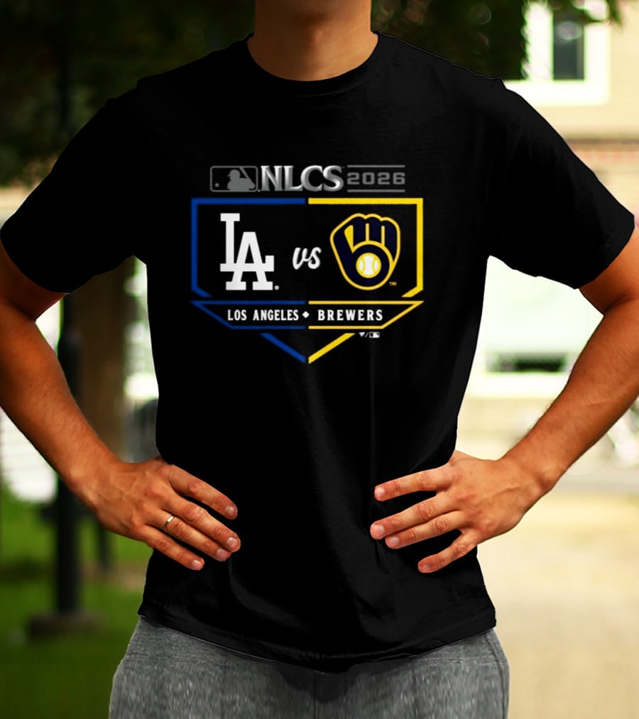 MLB 2026 NLCS Los Angeles Dodgers Vs Milwaukee Brewers Matchup T-Shirt
