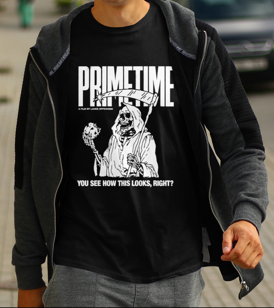 Robert Pattinson Primetime You See How This Looks Right A Film By Louis Oppenheim T-Shirt