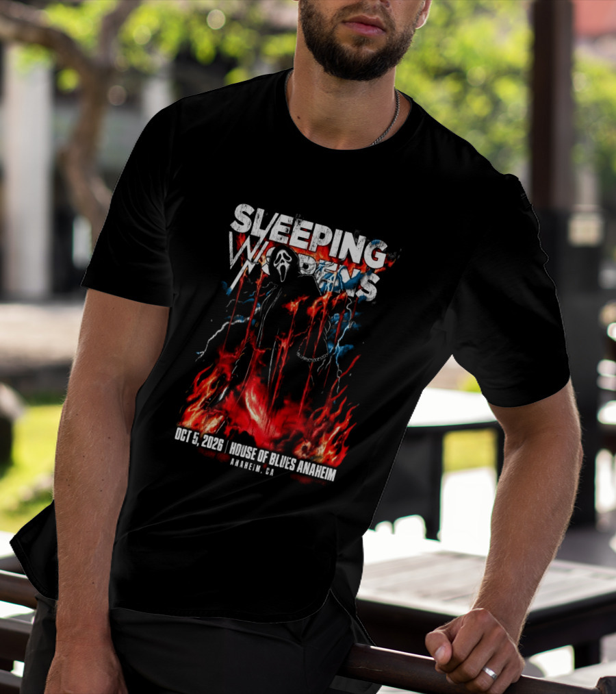 Sleeping With Sirens Oct 5 2026 House Of Blues Anaheim CA Event T-Shirt