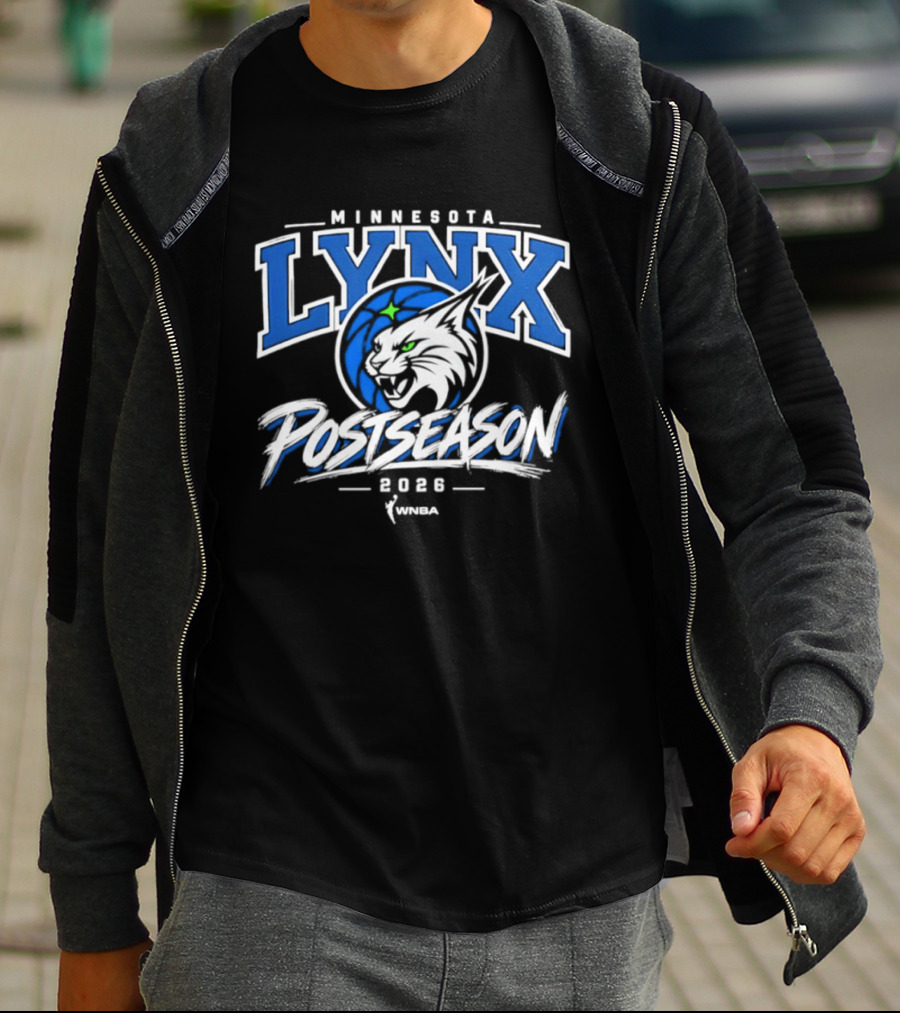 Minnesota Lynx WNBA Postseason 2026 Logo Sports Merchandise T-Shirt