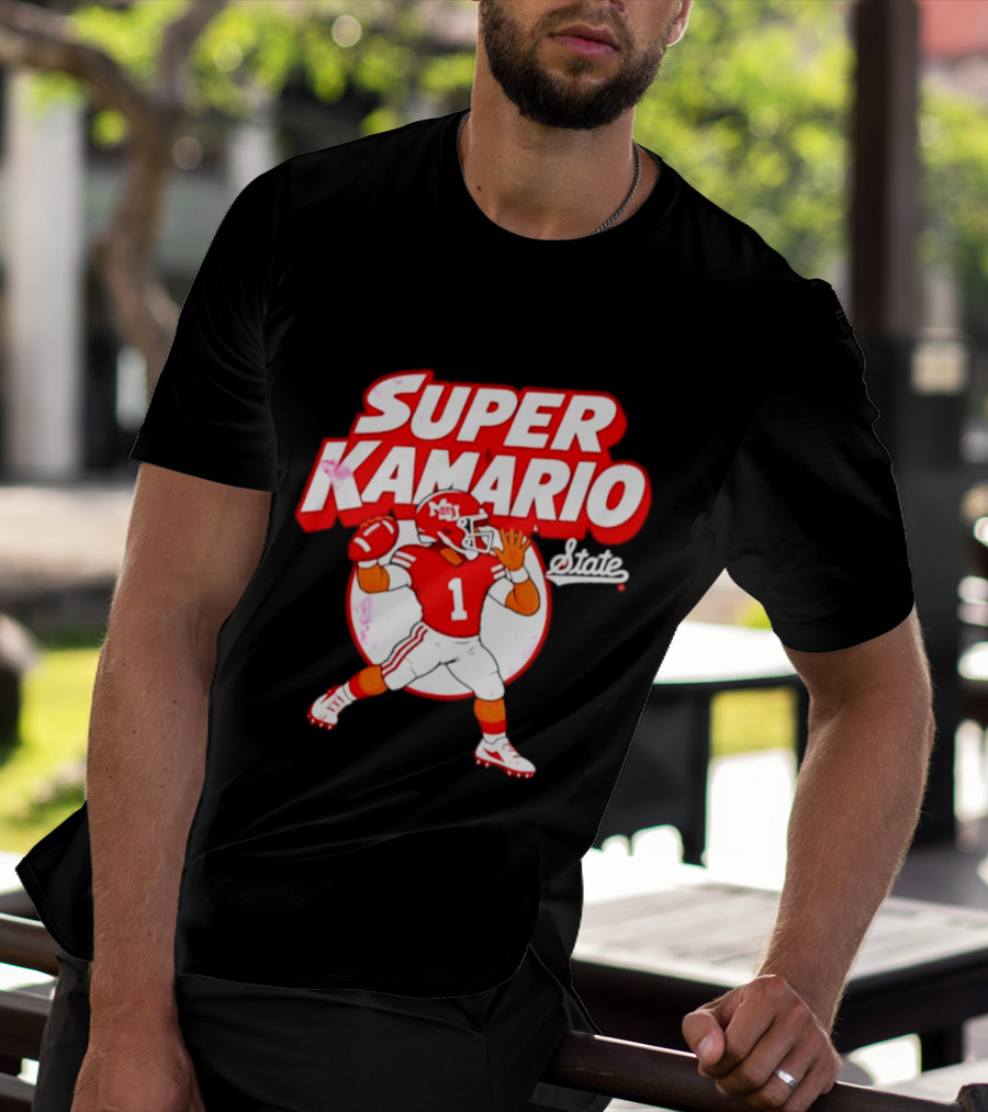 Super Kamario Mississippi State Bulldogs Football Player T-Shirt