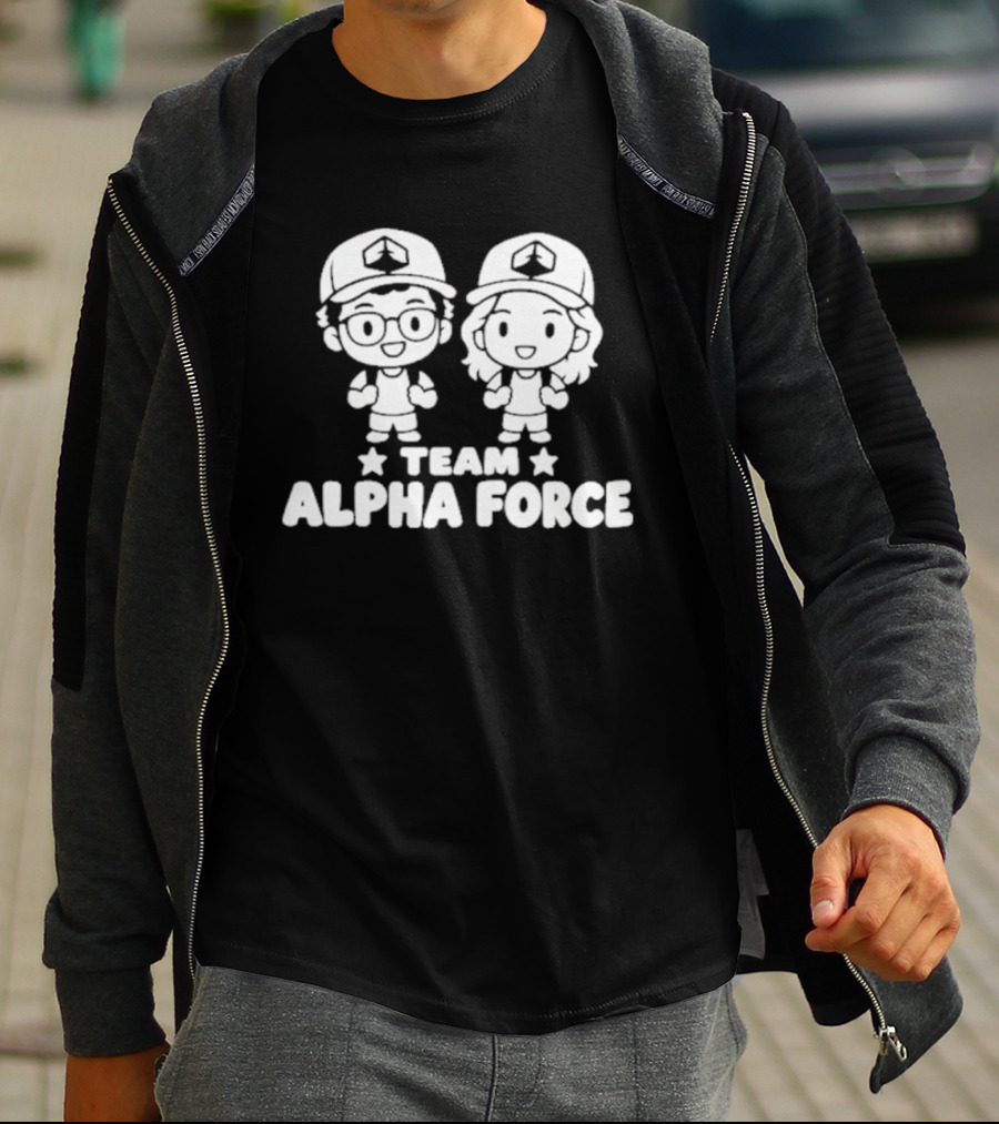 Team Alpha Force Chibi Characters T-Shirt