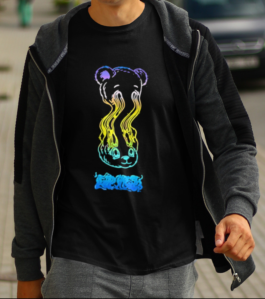 Teddy Fresh Melting Bear Illustration Multicolor T-Shirt