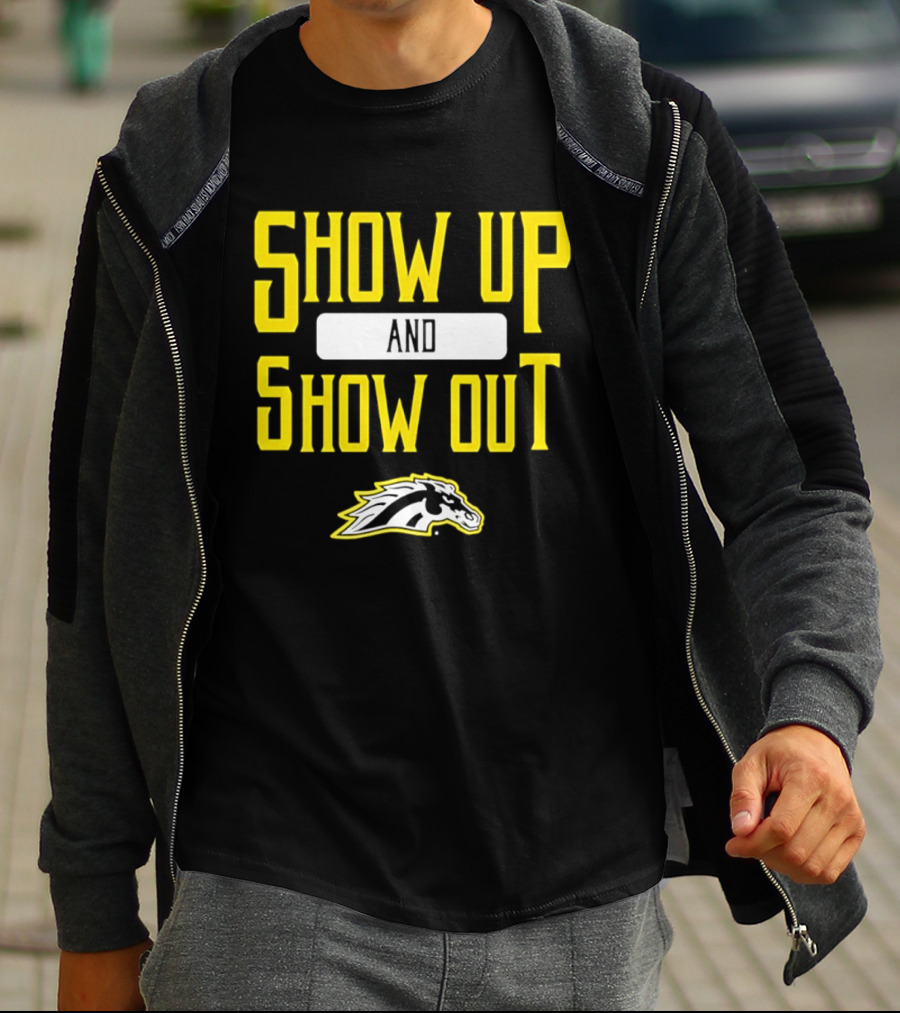 Western Michigan Broncos Show Up Show Out Bold Yellow T-Shirt