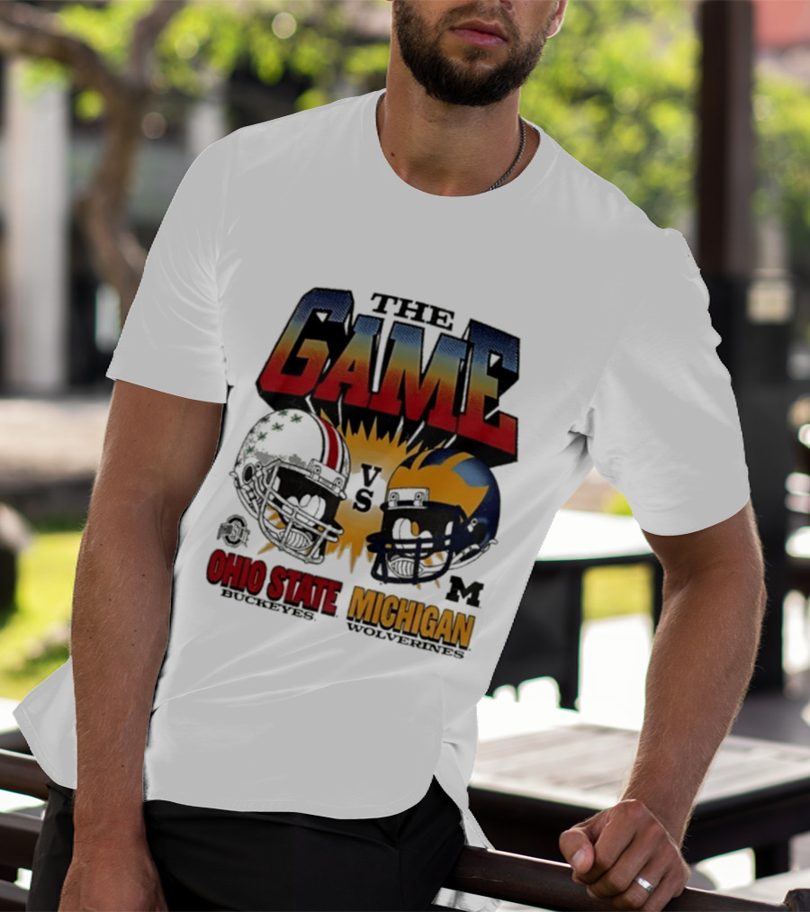 The Game Ohio State Vs Michigan Wolverines Football Rivalry Helmets T-Shirt