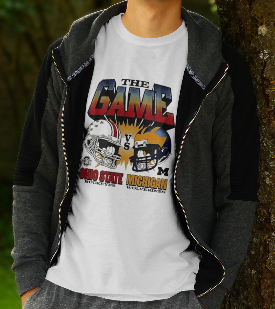 The Game Ohio State Vs Michigan Wolverines Football Rivalry Helmets T-Shirt