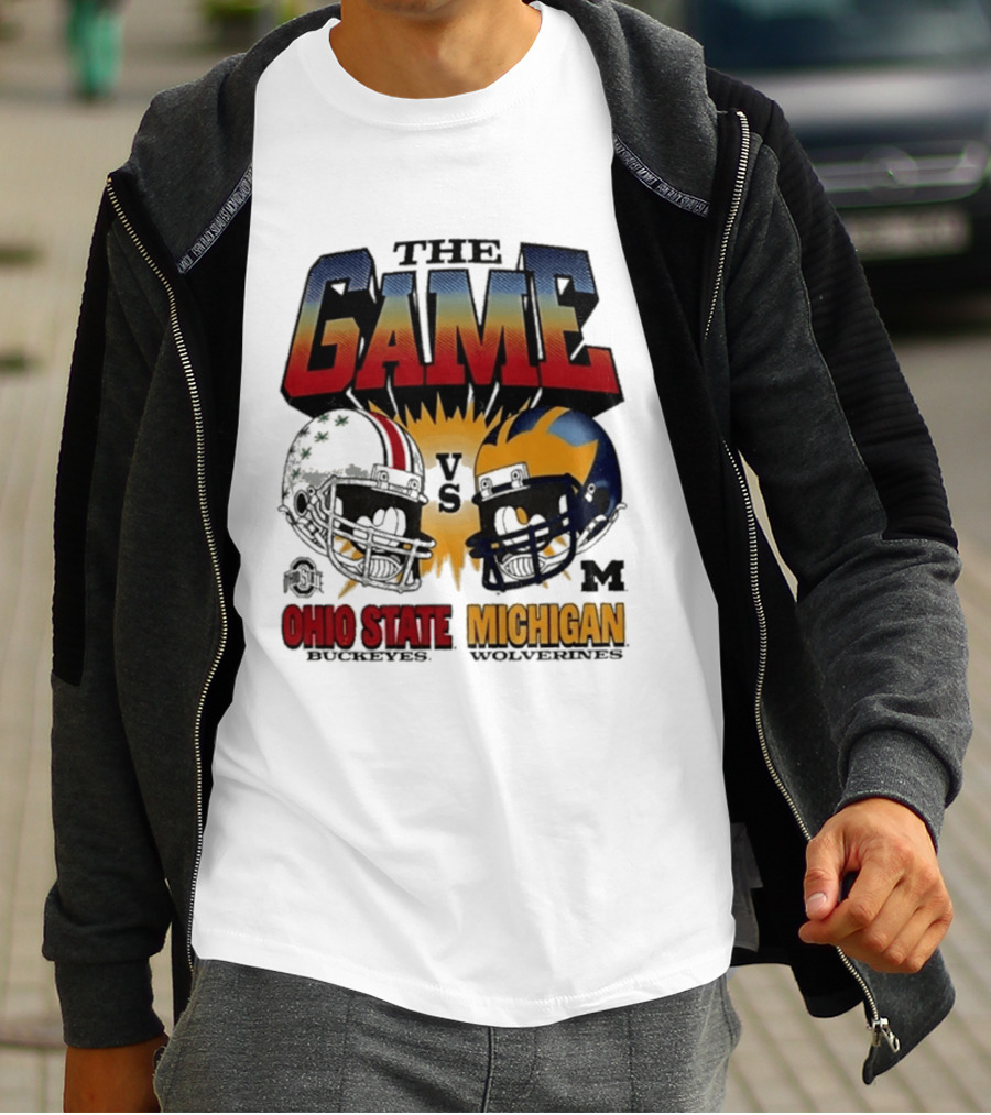 The Game Ohio State Vs Michigan Wolverines Football Rivalry Helmets T-Shirt