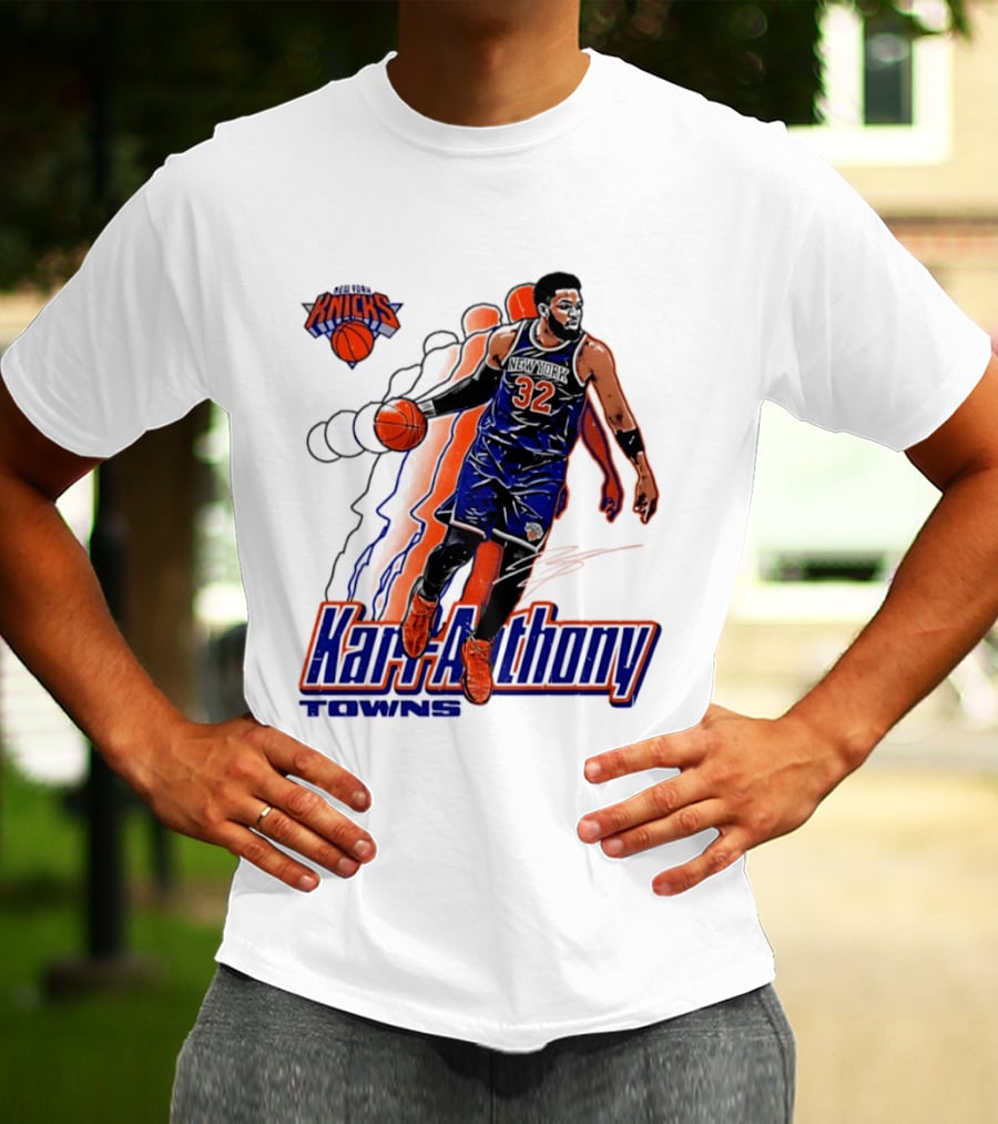 Karl Anthony Towns New York Knicks Basketball 32 T-Shirt