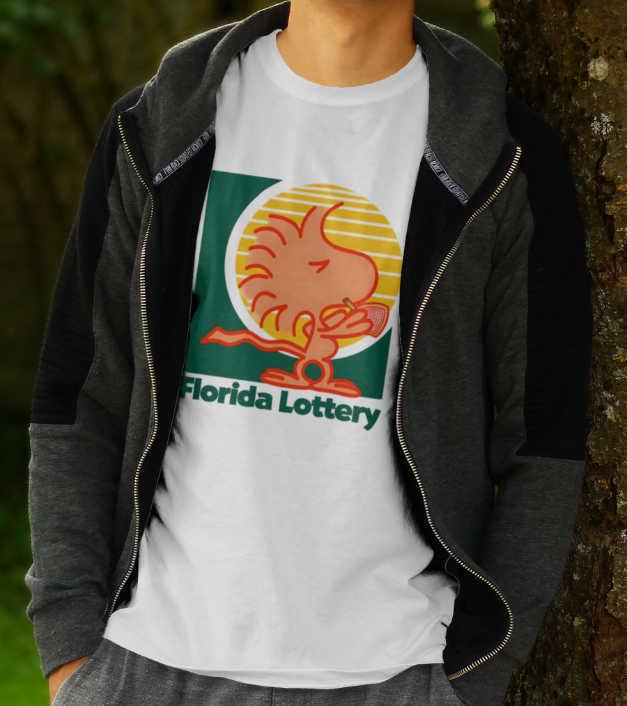 Woodstock Florida Lottery Peanuts Snoopy Sun T-Shirt