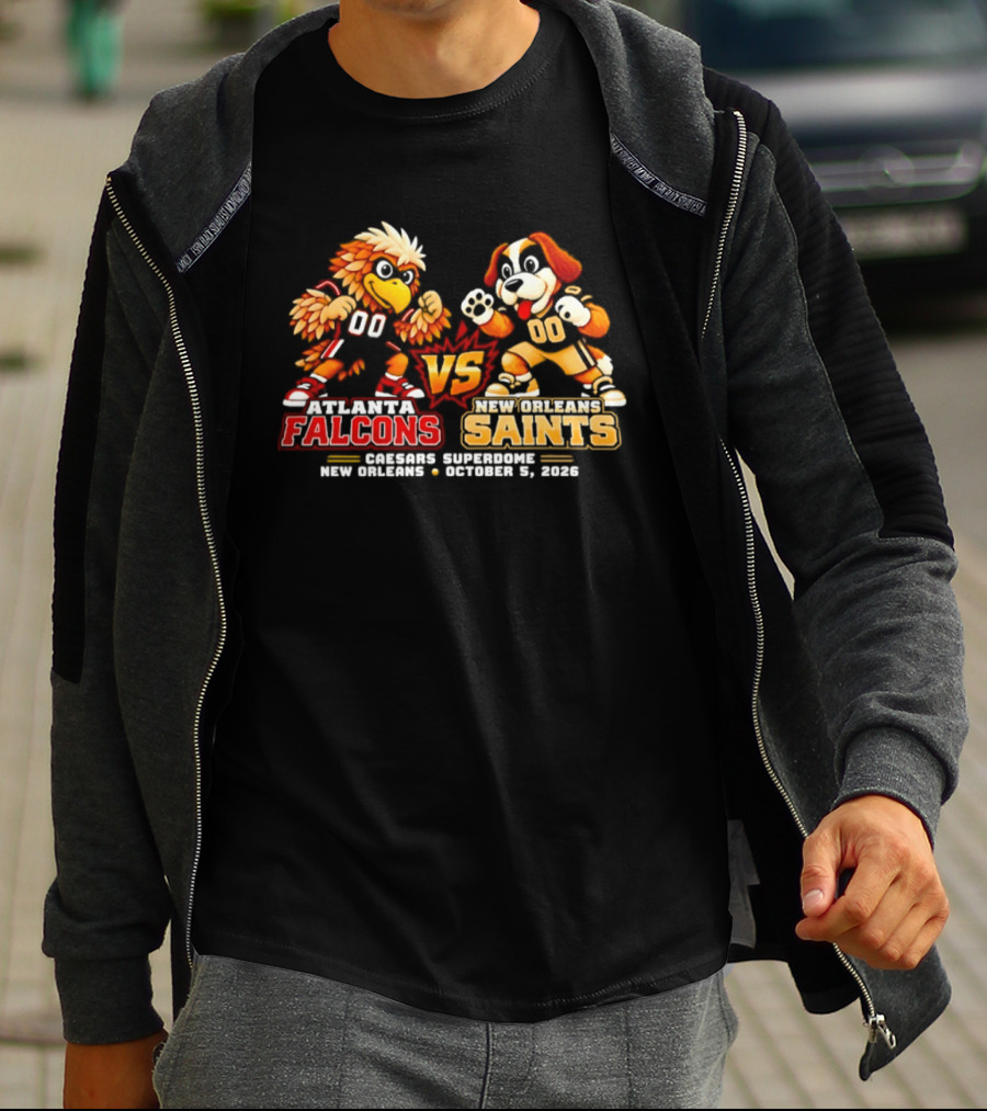 Atlanta Falcons Vs New Orleans Saints Madison Square New Orleans October 1 2020 Video Game T-Shirt
