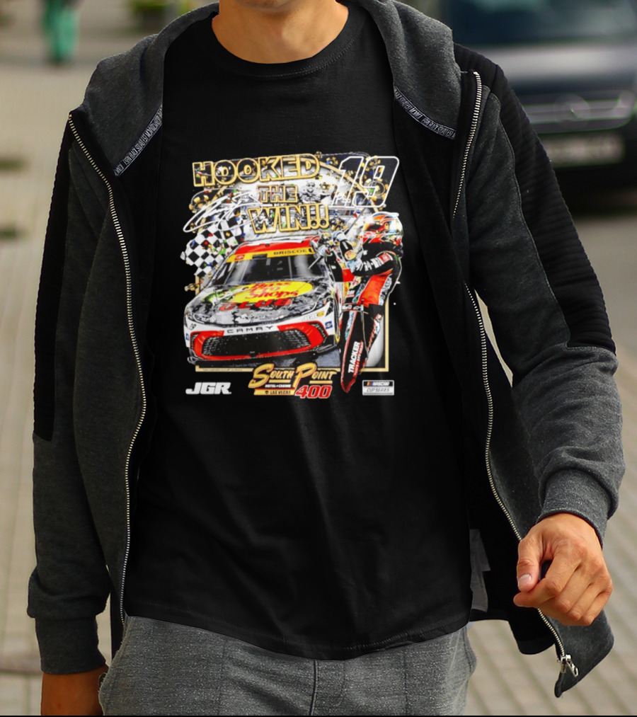 Hooked The Win 14 South Point 400 Las Vegas JGR NASCAR Cup Series T-Shirt