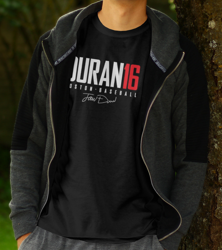 Jarren Duran 16 Boston Baseball Signature T-Shirt