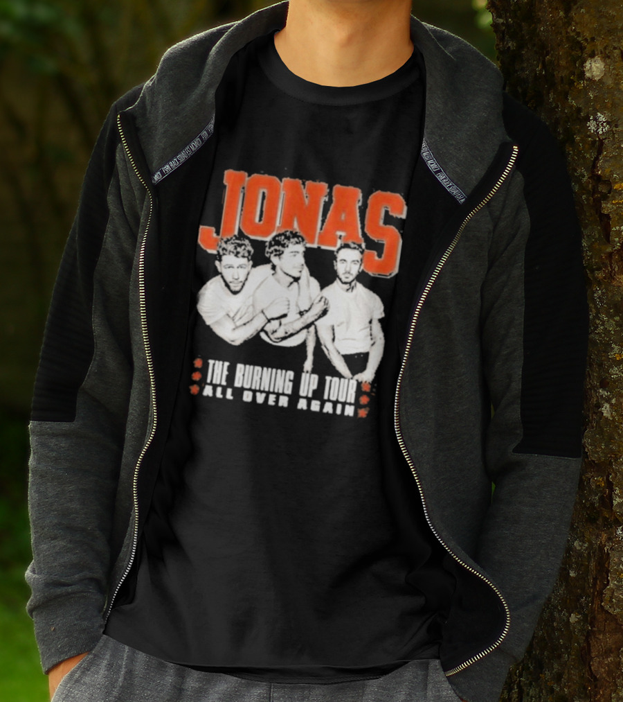 Jonas Brothers The Burning Up Tour All Over Again T-Shirt