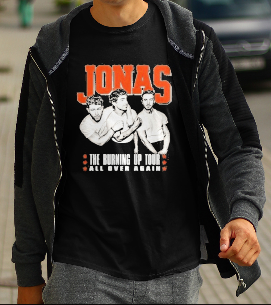 Jonas Brothers The Burning Up Tour All Over Again T-Shirt