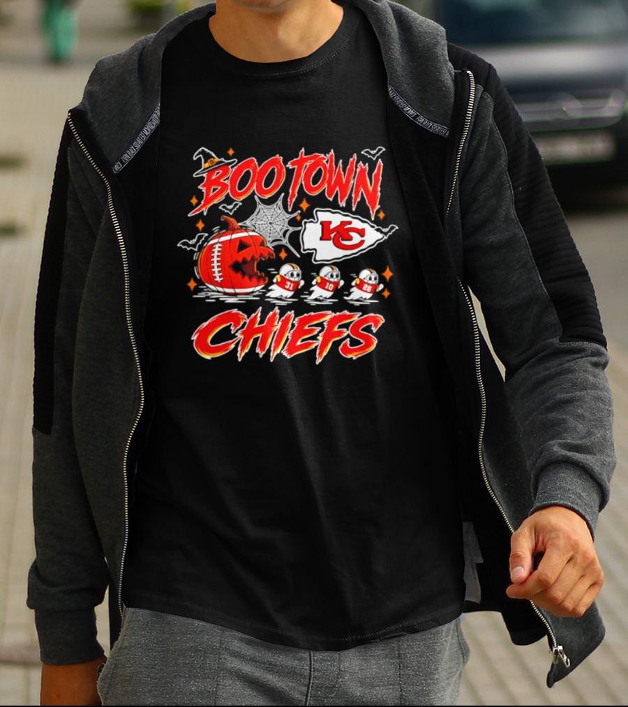 Kansas City Chiefs Boo Town Halloween Pac Man 2026 T-Shirt