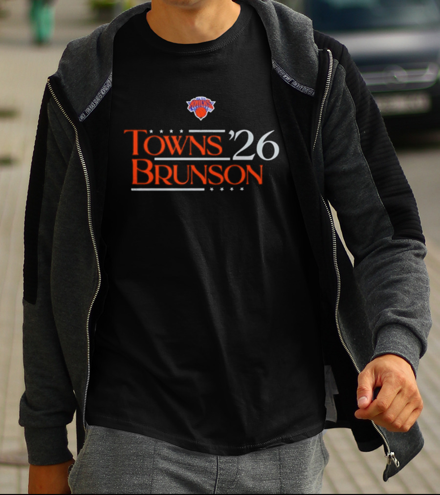 New York Knicks Towns Brunson '26 Campaign T-Shirt