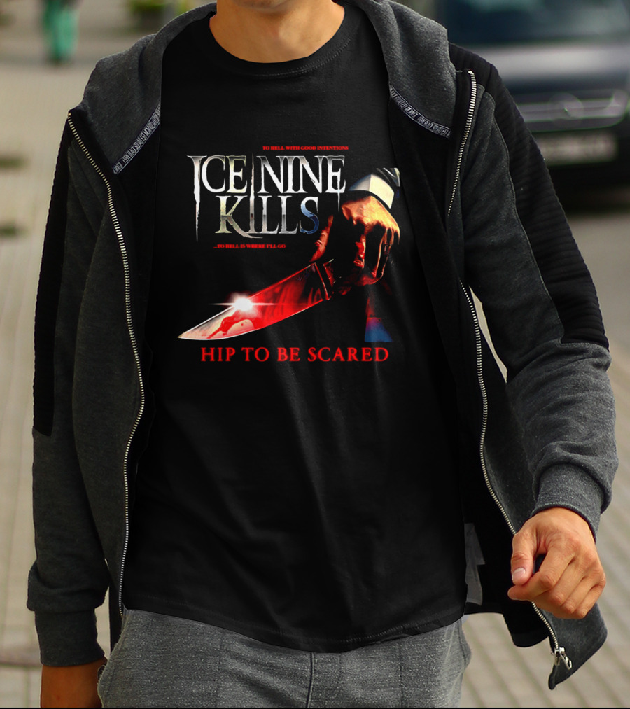 Ice Nine Kills Welcome To Horrorwood Hip To Be Scared Bloodied Axe Cinema Series T-Shirt