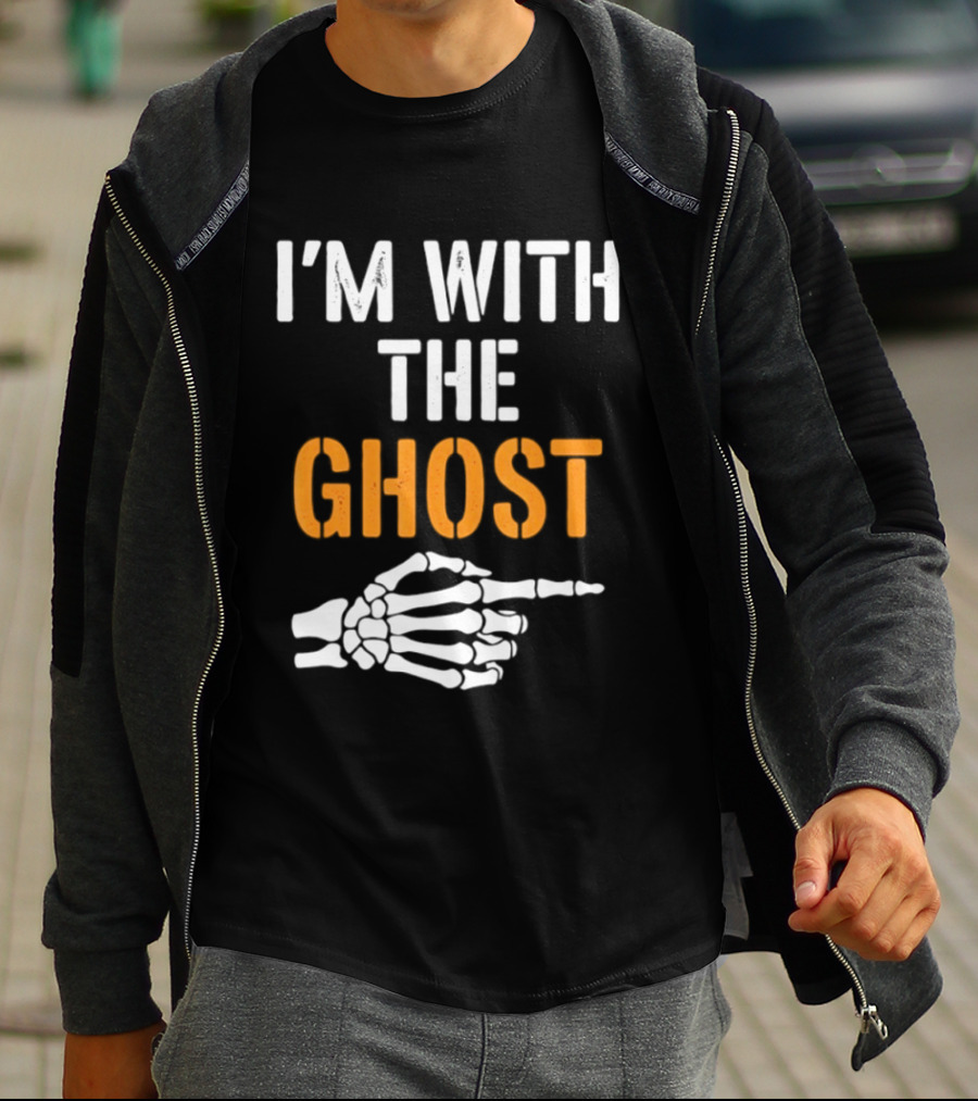 I'm With The Ghost Skeleton Hand Halloween 2026 T-Shirt