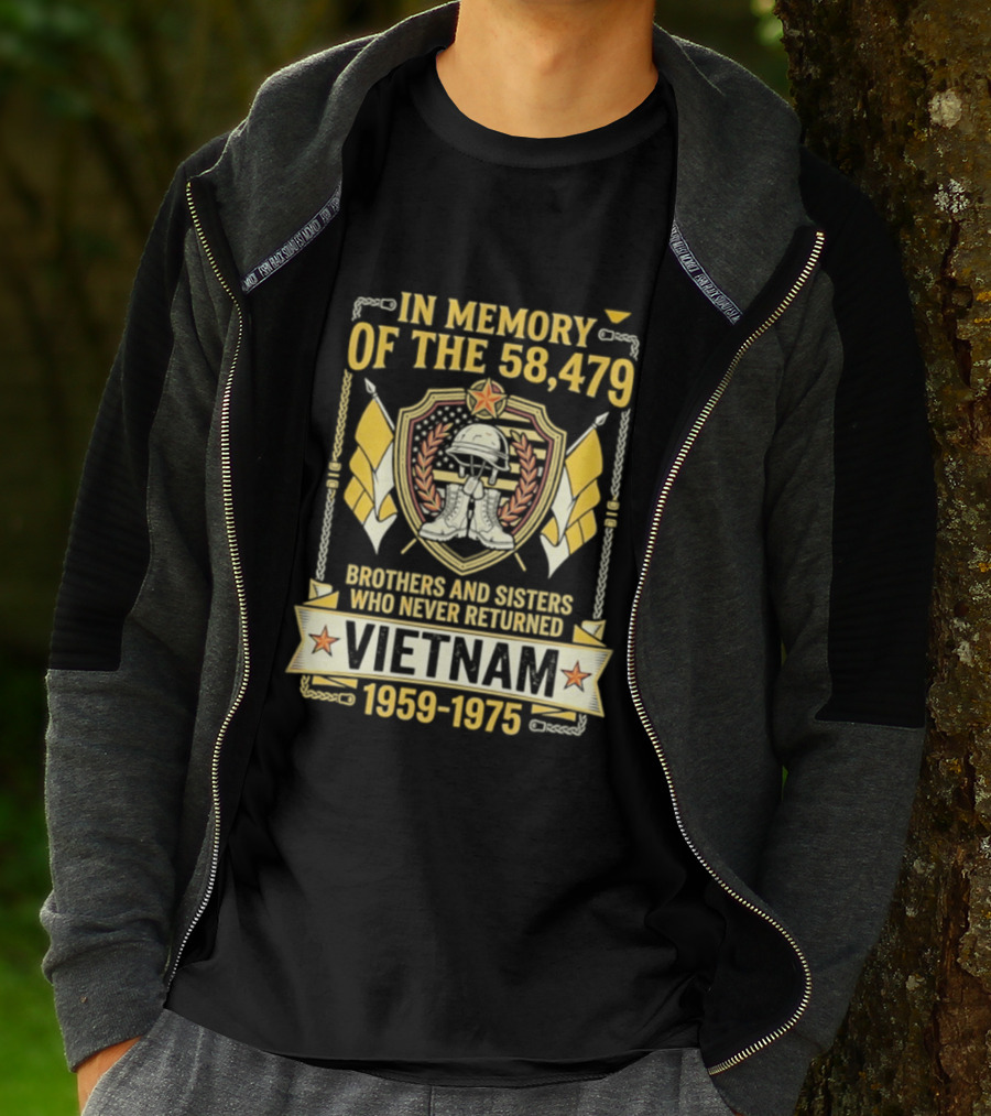 In Memory Of The 58479 Brothers And Sisters Vietnam 1959 1975 T-Shirt