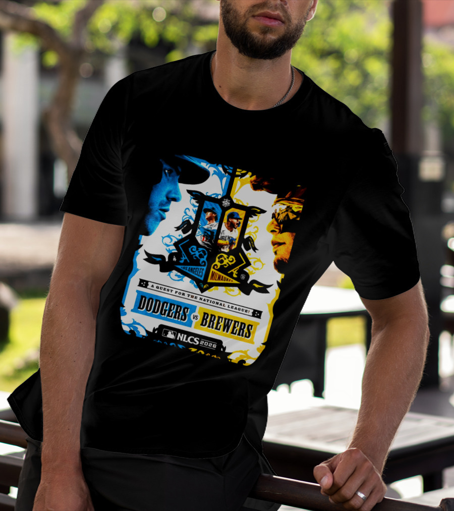 MLB Los Angeles Dodgers Brewers NLCS 2026 Head To Head Quest For The National League T-Shirt